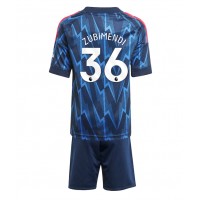 Stroje piłkarskie Arsenal Martin Zubimendi #36 Koszulka Wyjazdowej dla dzieci 2025-26 Krótki Rękaw (+ szorty)